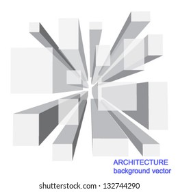 abstract monochrome architecture background vector