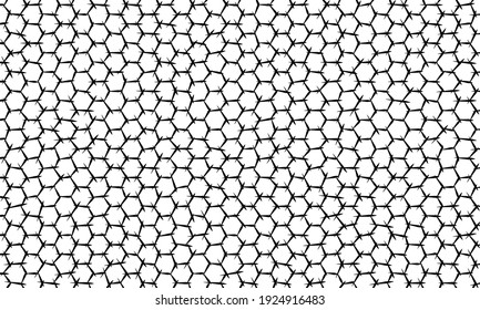 abstract monochrome asymmetry hexagon background