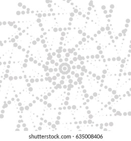 Abstract monochrome background from circles. Vector