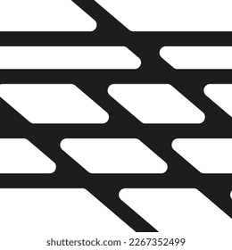 Resumen del fondo monocromo del vector de líneas cruzadas, elemento de diseño.