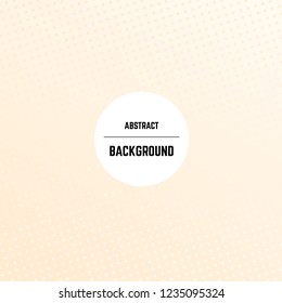 Abstract monochrome background with dots, halftone effect and circle in center. Vector illustration.