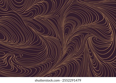 Abstract monochrome background with fine line pattern - hand drawn vector illustration.