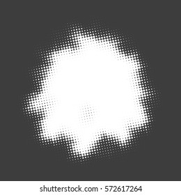 Abstract monochrome background with halftone effect