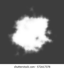 Abstract monochrome background with halftone effect