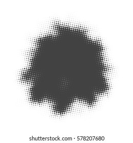 Abstract monochrome background with halftone effect