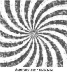 Abstract monochrome background with halftone effect