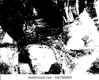 Abstract monochrome background of ink spots. Grunge texture black and white
