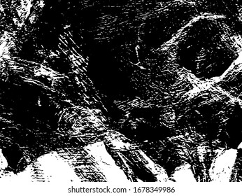 Abstract monochrome background of ink spots. Grunge texture black and white