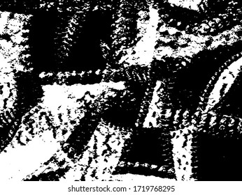 Abstract monochrome background of ink spots. Grunge texture black and white