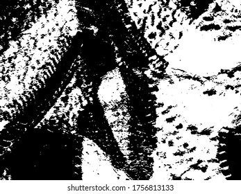 Abstract monochrome background of ink spots. Grunge texture black and white