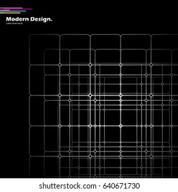 Abstract monochrome background. Modern vector illustration.