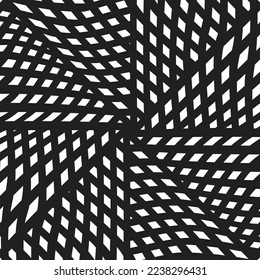 abstract monochrome background with squares and line pattern, vector design, technology theme, and dimensional flow.