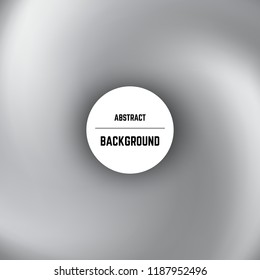 Abstract monochrome background with swirl effect and circle in center. Vector illustration.
