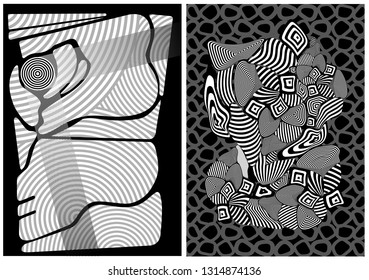 Abstract monochrome  background.  Textbook, booklet or brochure 