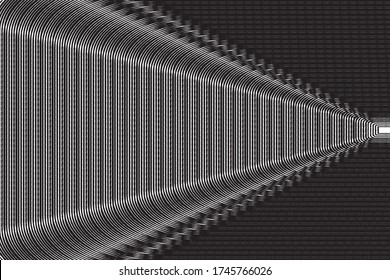 Abstract monochrome background with thin lines. Futuristic panel. Design element for web banners, posters, cards, wallpapers, sites. Vector illustration