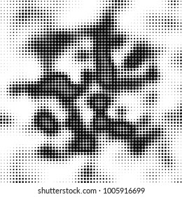 Abstract monochrome background. Vector black and white pattern