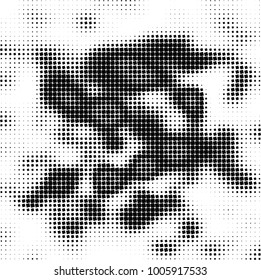 Abstract monochrome background. Vector black and white pattern