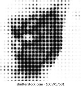 Abstract monochrome background. Vector black and white pattern