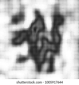 Abstract monochrome background. Vector black and white pattern