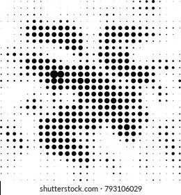 Abstract monochrome background. Vector black and white pattern