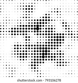 Abstract monochrome background. Vector black and white pattern