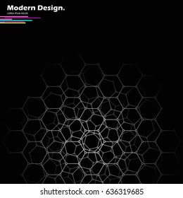 Abstract monochrome background. Vector illustration.