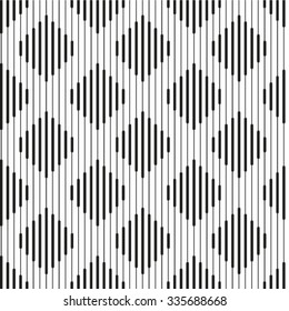 Abstract monochrome background. Vector regular texture Seamless stripe pattern. 
