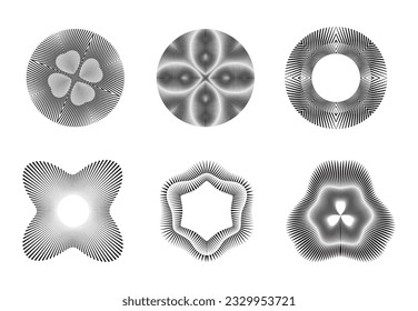 Abstract monochrome background. Vector-art illustration. No gradient, Trendy design element for the frame, round logo, sign, symbol, web, prints, posters, template, pattern