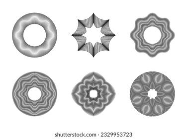 Abstract monochrome background. Vector-art illustration. No gradient, Trendy design element for the frame, round logo, sign, symbol, web, prints, posters, template, pattern