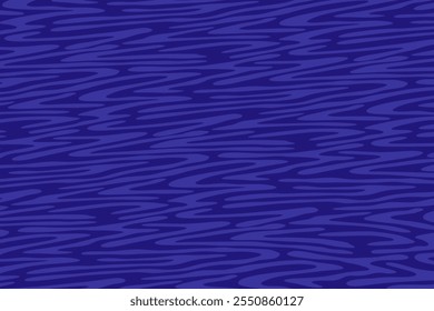 Fundo monocromático abstrato com superfície de água - ilustração vetorial desenhada à mão.