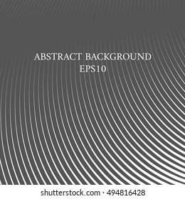 Abstract monochrome background with wavy lines. The shade of gray.