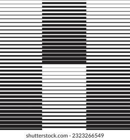 abstract monochrome black small to big gradient line pattern art texture.