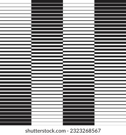 abstract monochrome black small to big vertical gradient line pattern art.