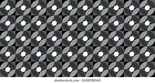 Abstract monochrome black and white background. Banner.