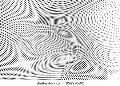 Abstract monochrome black white pattern. Decorated halftone vector illustration with dots. Modern polka dot background for web 
sites, sticker labels,postcards,banners, cover 
