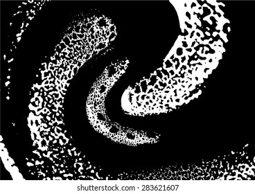 Abstract monochrome black-white ornament, pattern for background. Vector illustration