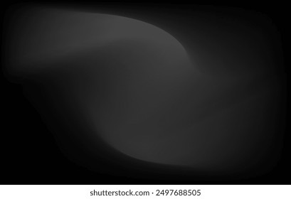 Abstract monochrome blurred background for wallpaper or banner, White gray on black background. Light gray, Holographic gradient color.