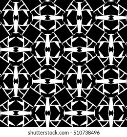 Abstract monochrome cells lattice pattern