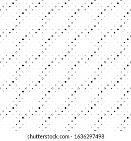 Abstract monochrome circle pattern background design - black white vector graphic from circles and dots