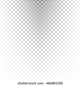 Abstract monochrome circle pattern background design - vector illustration