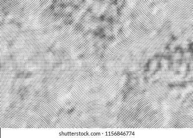 Abstract Monochrome Circles Background. Halftone texture poster, business card, screen, suitable for most. Pop Art modern design. Vector eps 10.