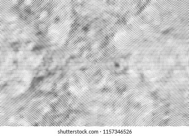 Abstract Monochrome Circles Background. Halftone texture poster, business card, screen, suitable for most. Pop Art modern design. Vector eps 10.