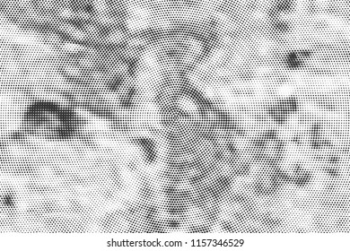 Abstract Monochrome Circles Background. Halftone texture poster, business card, screen, suitable for most. Pop Art modern design. Vector eps 10.