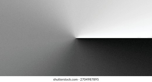 Fundo abstrato de alto contraste de ênfase com grão cinza analógico, ruído pontilhado e um gradiente suave. Uma textura abstrata premium em preto e branco adequada para apresentações e trabalho visual criativo.