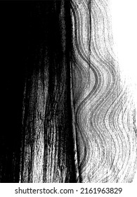 Abstract monochrome Curvy pattern artistic distress grunge vector background and texture. 