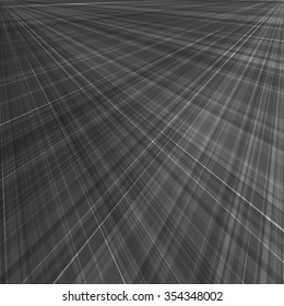 Abstract monochrome dark background of radial rays. Vector illustration.