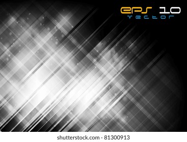 Abstract monochrome design. Eps 10 vector