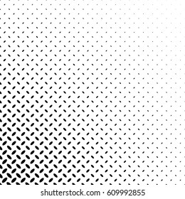 Abstract monochrome diagonal ellipse pattern background - vector illustration