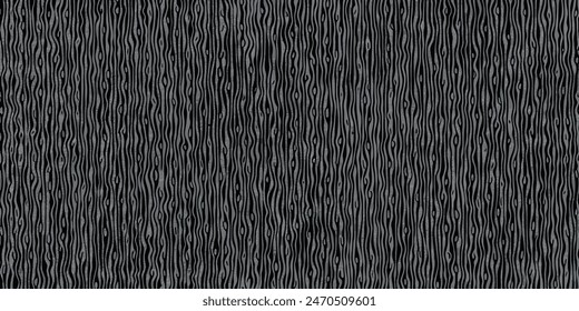 Abstract monochrome distressed knit textured checked seamless pattern. Detailed woven fabric texture. Interlacing bands, bold lines. Distressed texture of weaving fabric. Vector fabric texture.