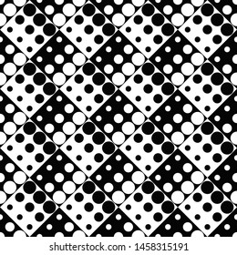 Abstract monochrome dot pattern background - black and white vector illustration